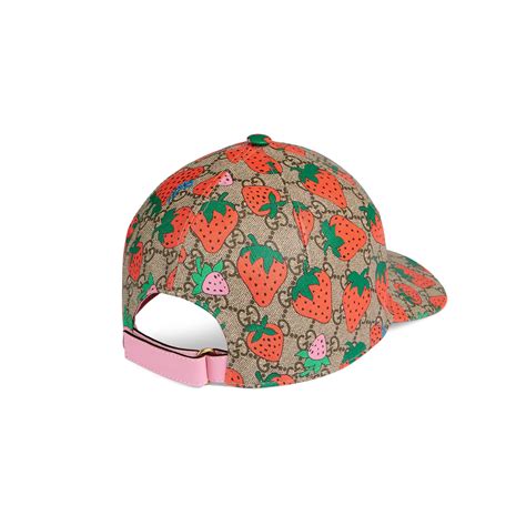 gucci casquette fraise|casquette gucci en toile.